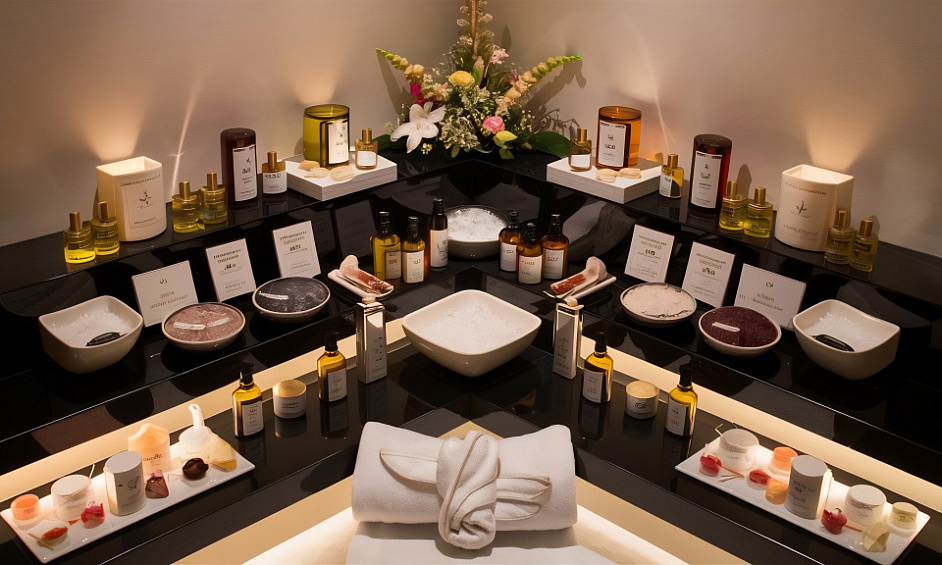 Beauty salon for lease in Middleton Manchester with modern decor and multiple treatment stations 1